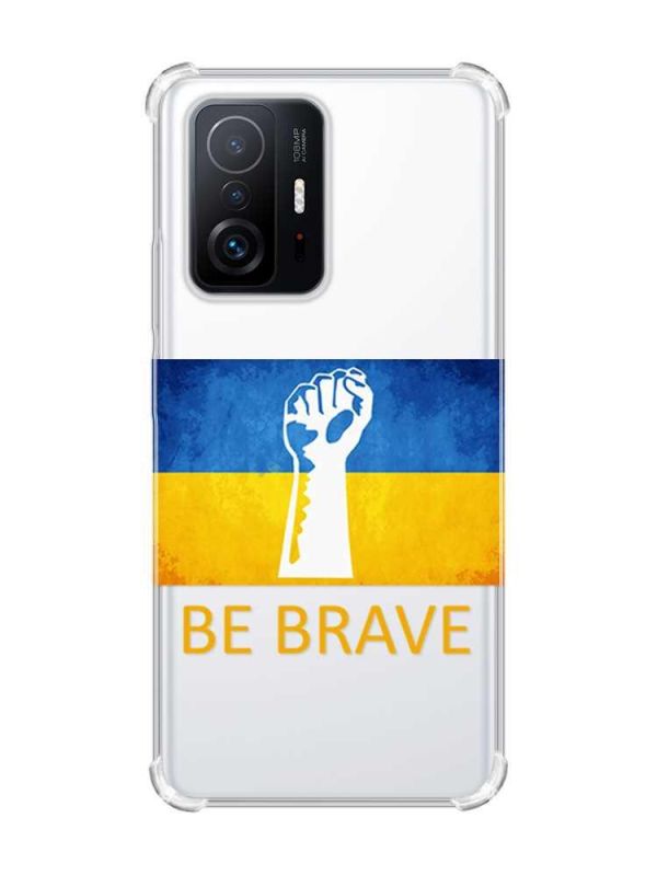 Чохол з потовщеними кутами на Xiaomi 11T :: Мужність Україна (принт 42)
