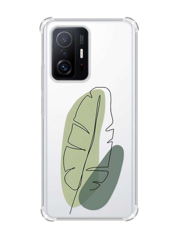 Чохол з потовщеними кутами на Xiaomi 11T :: Листочок (принт 65)