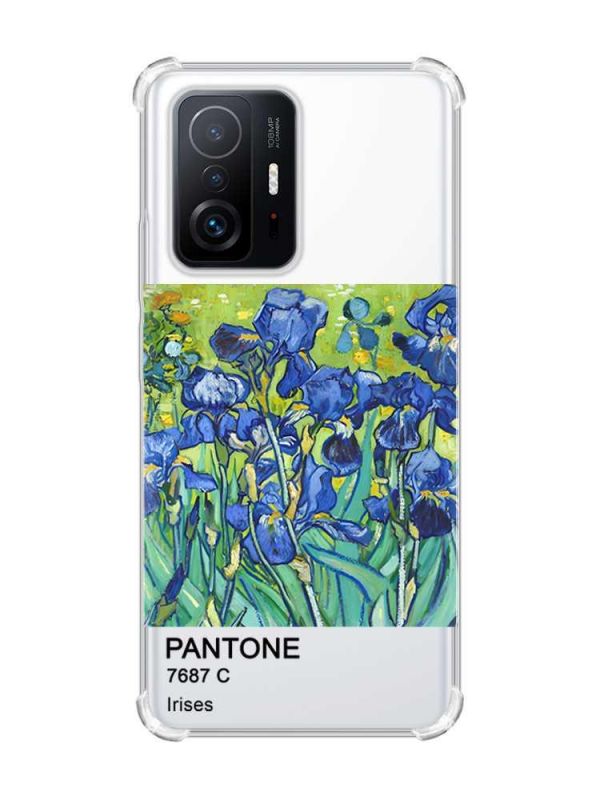 Чохол з потовщеними кутами на Xiaomi 11T :: Іриси (принт 75)
