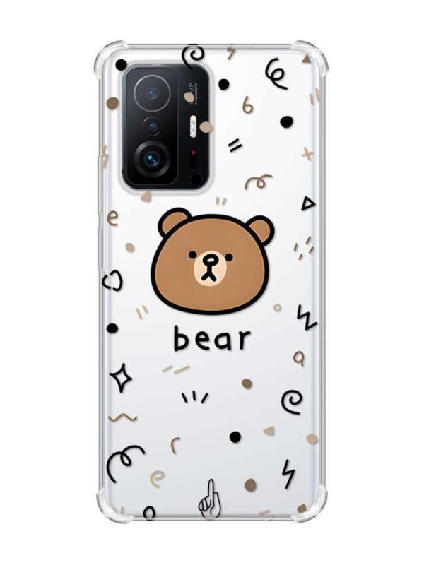 Чохол з потовщеними кутами на Xiaomi 11T :: Ведмедик (принт 76)
