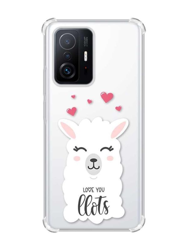 Чохол з потовщеними кутами на Xiaomi 11T :: Лама (принт 94)
