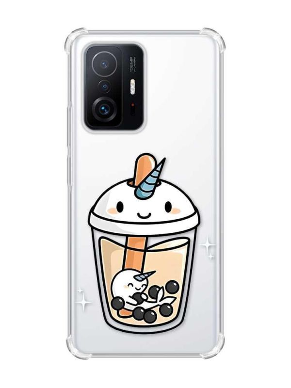 Чохол з потовщеними кутами на Xiaomi 11T :: Коктейль Єдиноріг (принт 96)
