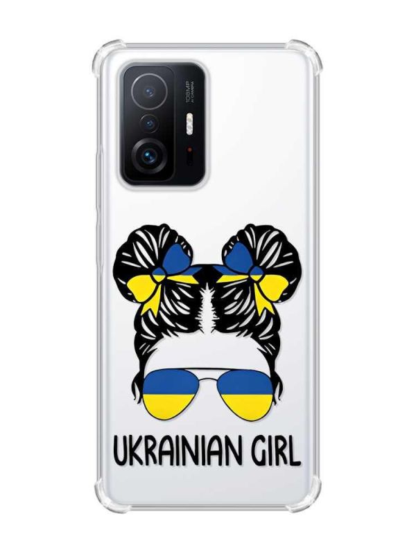 Чохол з потовщеними кутами на Xiaomi 11T :: Українська дівчина (принт 113)