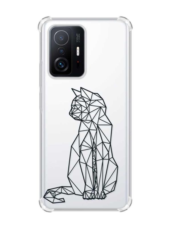 Чохол з потовщеними кутами на Xiaomi 11T :: Котик (принт 124)