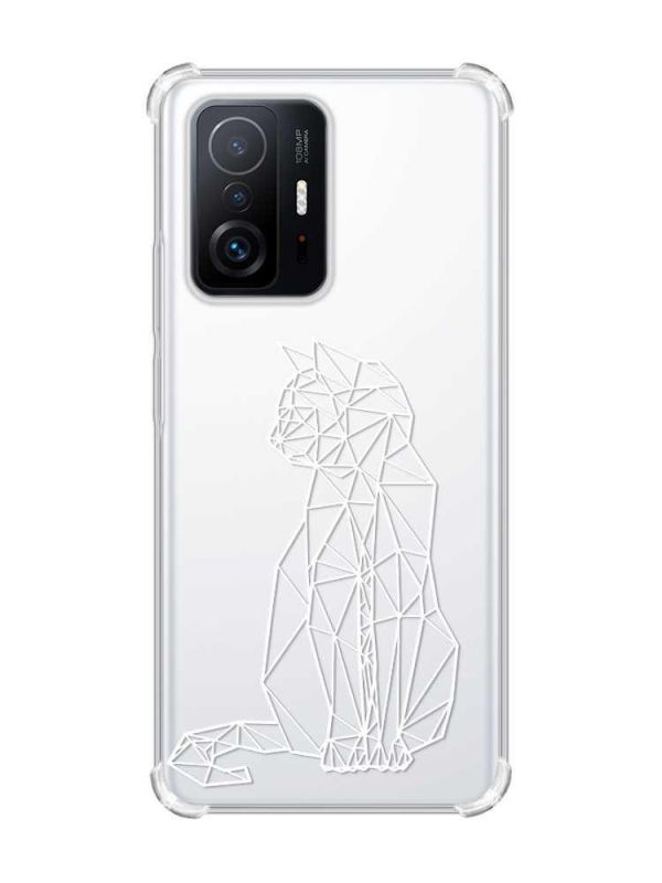 Чохол з потовщеними кутами на Xiaomi 11T :: Котик (принт 125)