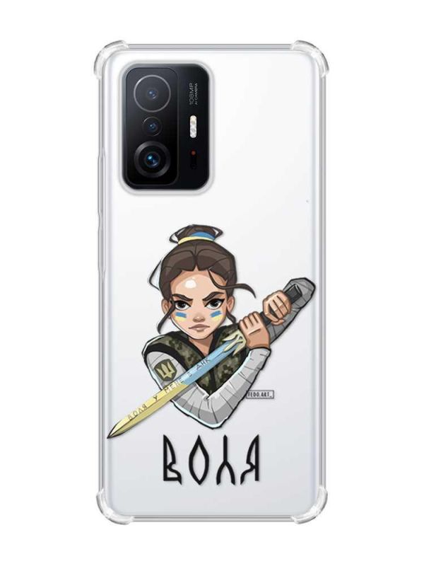 Чохол з потовщеними кутами на Xiaomi 11T :: Українська захисниця (принт 169)