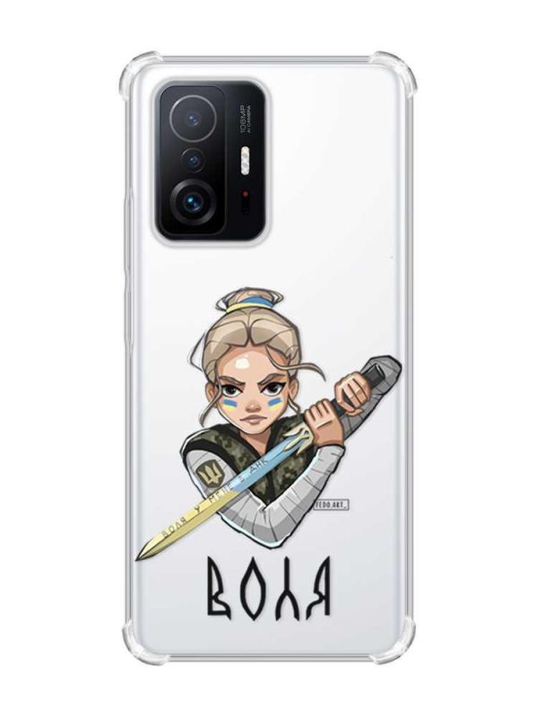 Чохол з потовщеними кутами на Xiaomi 11T :: Українська захисниця (принт 170)