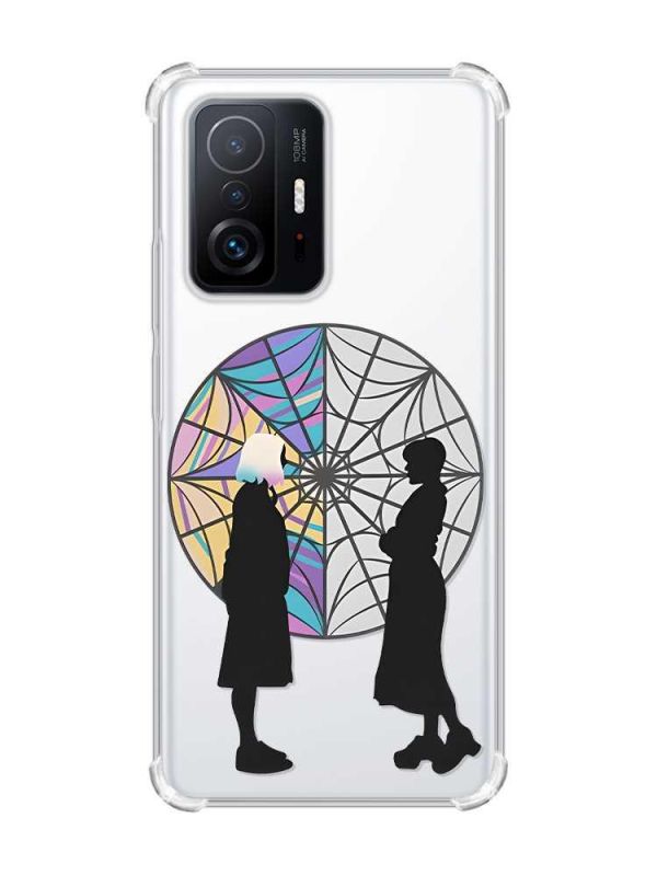 Чохол з потовщеними кутами на Xiaomi 11T :: Силуети. Венздей (принт 210)