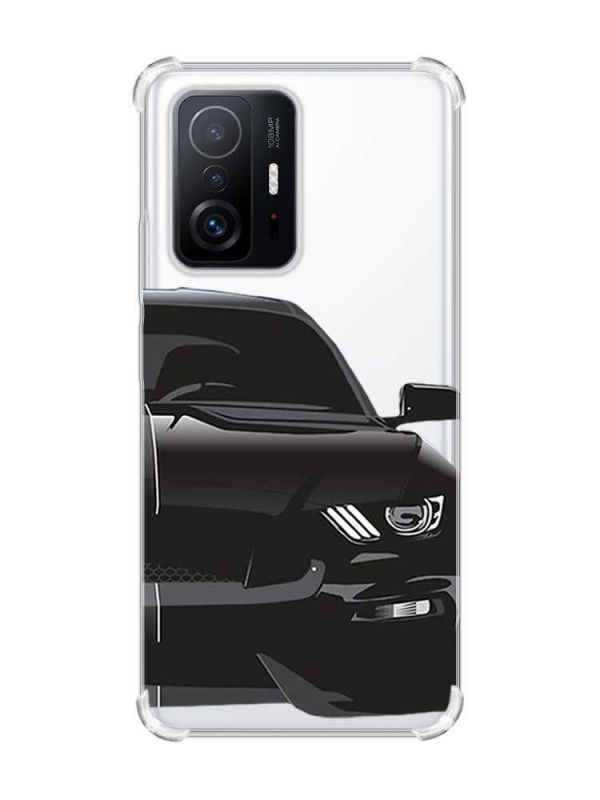 Чохол з потовщеними кутами на Xiaomi 11T :: Авто чорне (принт 232)
