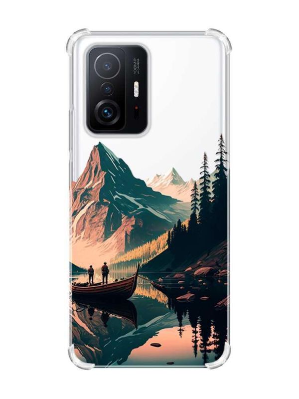 Чохол з потовщеними кутами на Xiaomi 11T :: Човен. Пейзаж (принт 246)