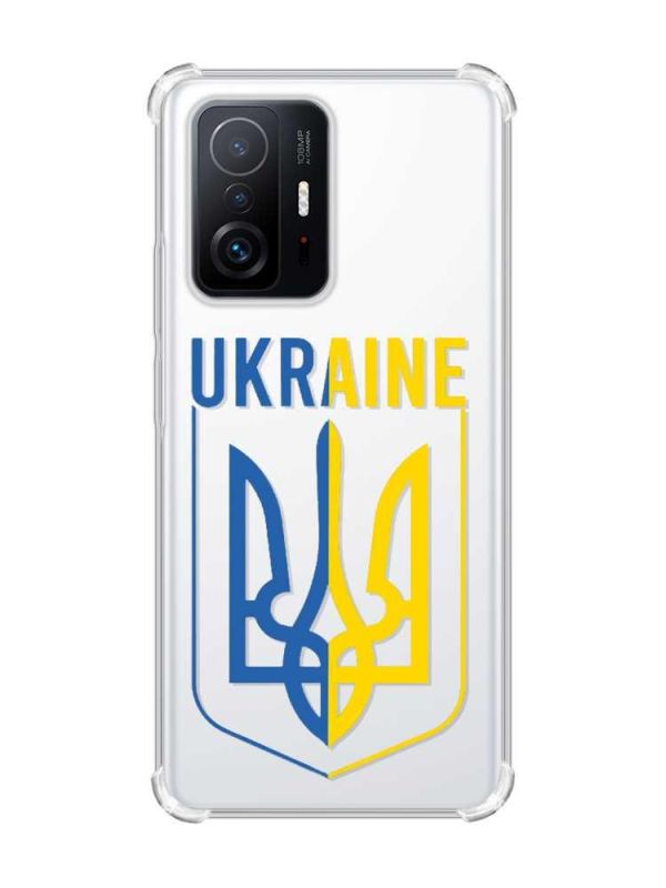 Чохол з потовщеними кутами на Xiaomi 11T :: Тризуб (принт 254)