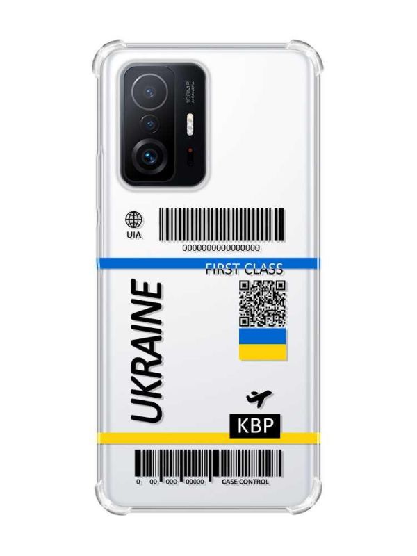 Чохол з потовщеними кутами на Xiaomi 11T :: Авіаквиток Україна (принт 262)