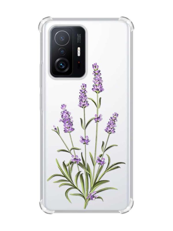 Чохол з потовщеними кутами на Xiaomi 11T :: Гілочки лаванди (принт 266)