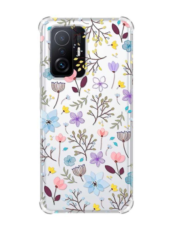 Чохол з потовщеними кутами на Xiaomi 11T :: Квітковий фон (принт 267)