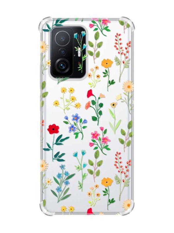 Чохол з потовщеними кутами на Xiaomi 11T :: Квітковий фон (принт 269)
