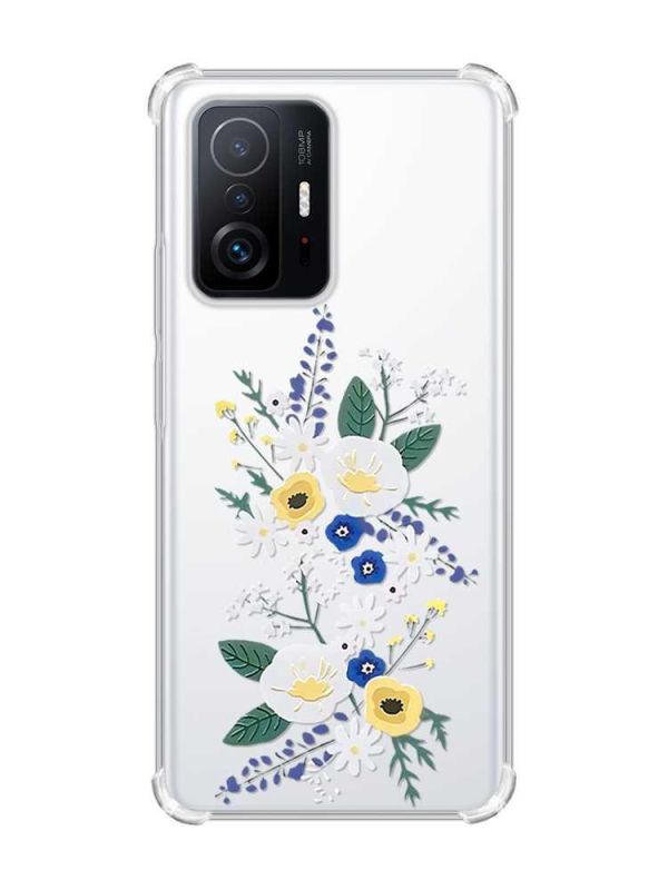 Чохол з потовщеними кутами на Xiaomi 11T :: Квіти. Акварель (принт 271)