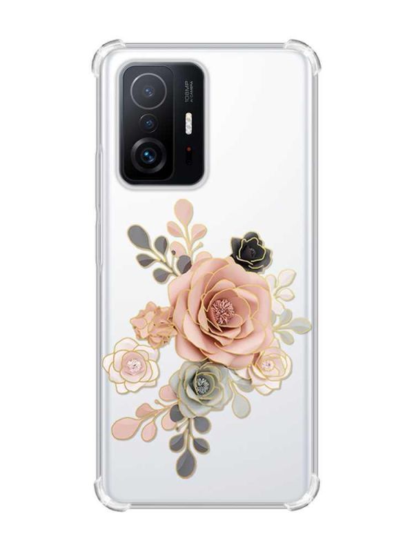 Чохол з потовщеними кутами на Xiaomi 11T :: Троянди (принт 275)
