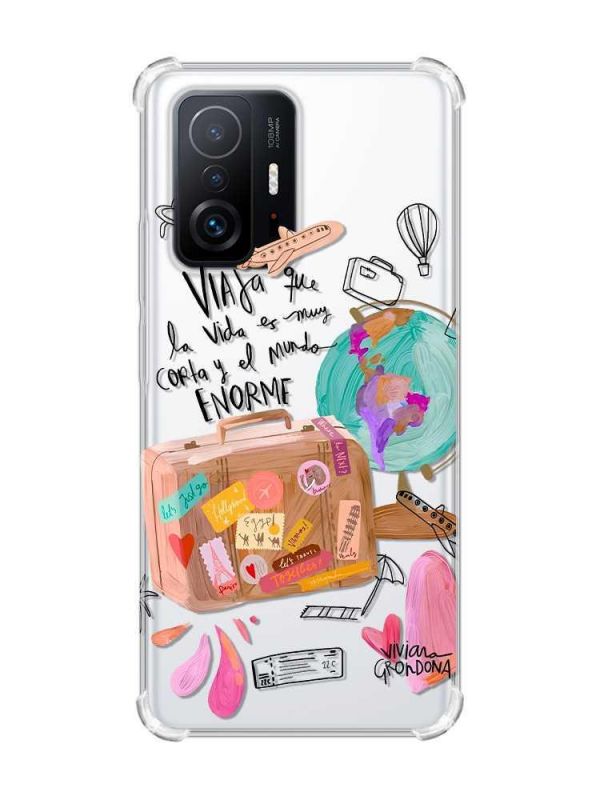 Чохол з потовщеними кутами на Xiaomi 11T :: Настрій подорожувати (принт 329)