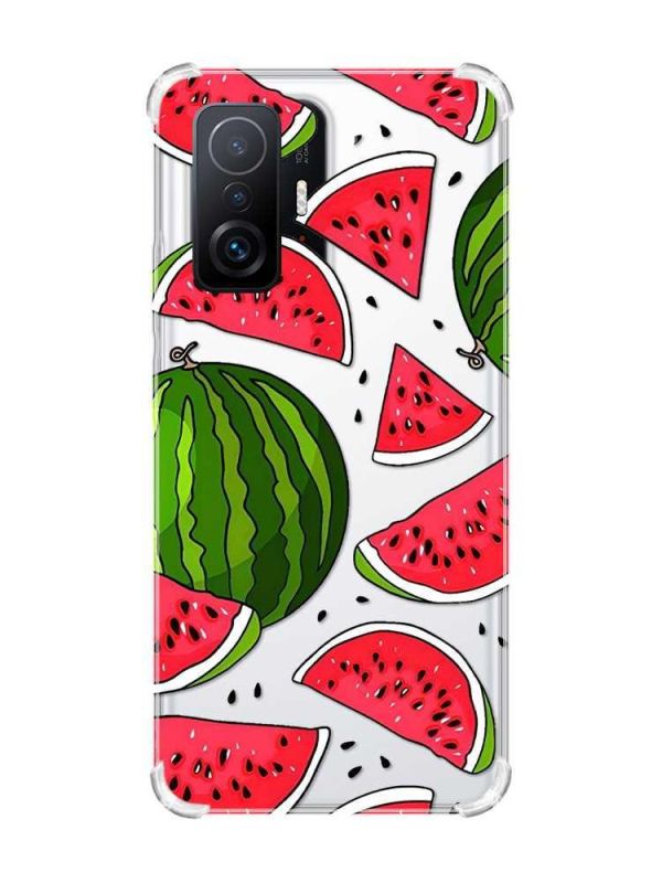 Чохол з потовщеними кутами на Xiaomi 11T :: Кавуни (принт 341)