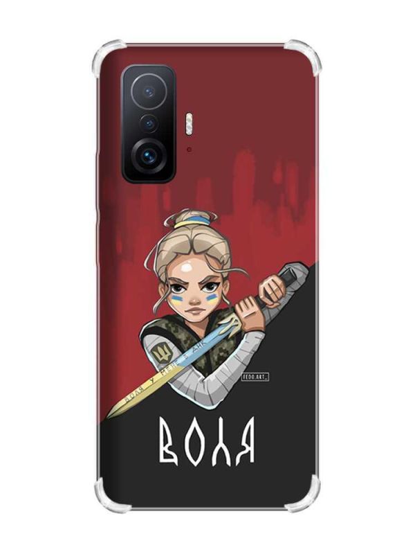 Чохол з потовщеними кутами на Xiaomi 11T :: Українська захисниця (принт 171)