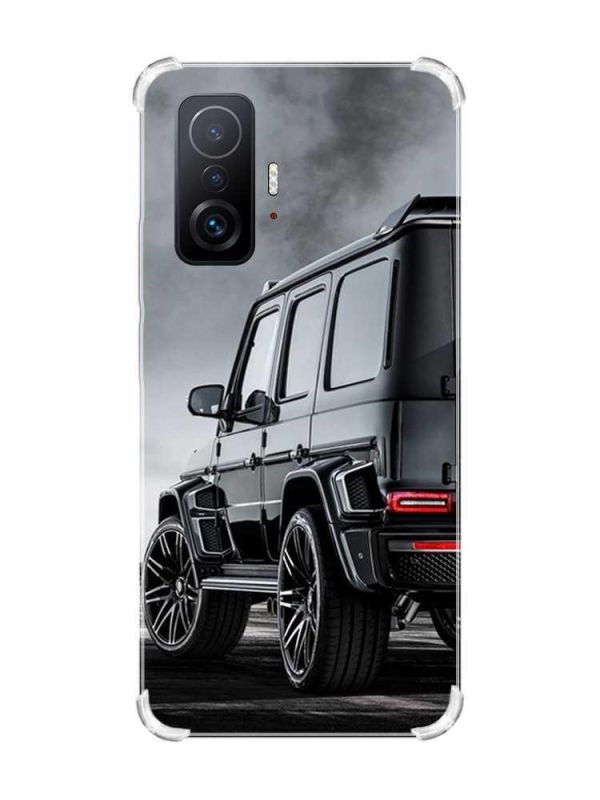Чохол з потовщеними кутами на Xiaomi 11T :: Авто чорне (принт 235)