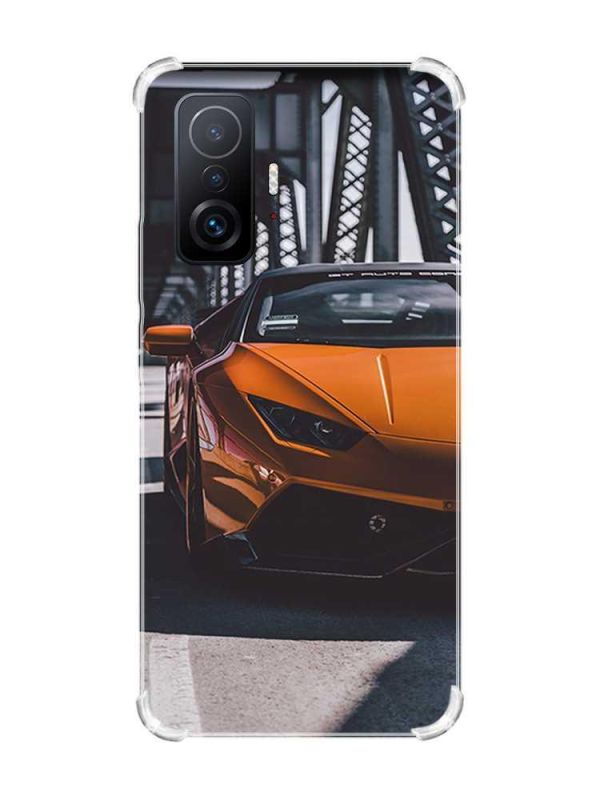Чохол з потовщеними кутами на Xiaomi 11T :: Авто помаранчеве (принт 237)