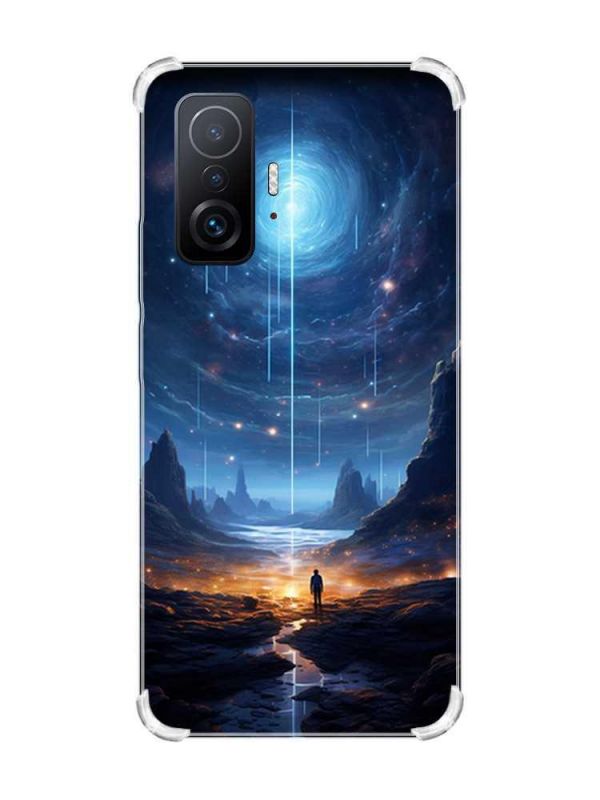 Чохол з потовщеними кутами на Xiaomi 11T :: Космос (принт 244)