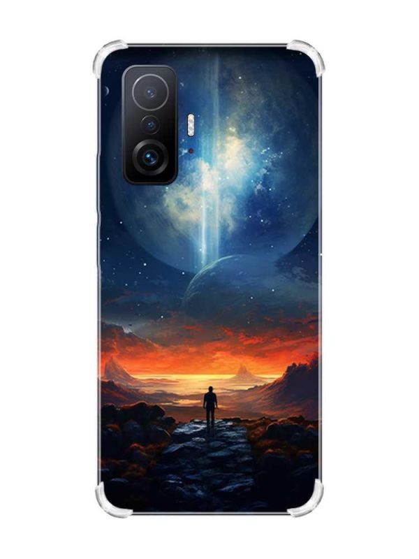 Чохол з потовщеними кутами на Xiaomi 11T :: Космос (принт 247)