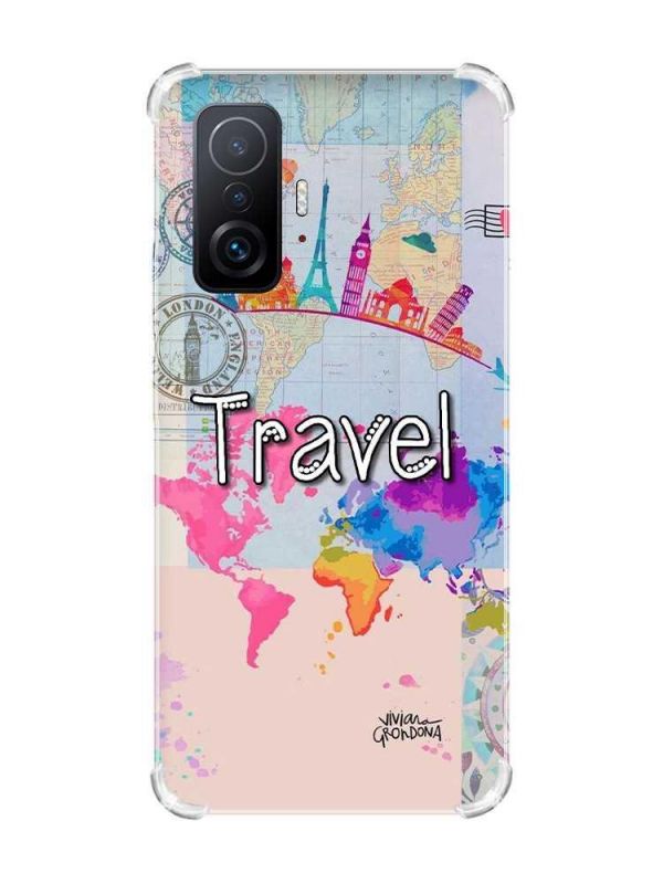 Чохол з потовщеними кутами на Xiaomi 11T :: Подорож. Travel (принт 321)