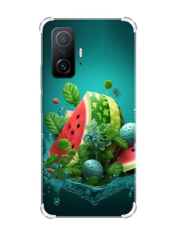 Чохол з потовщеними кутами на Xiaomi 11T :: Кавунова фантазія (принт 337)