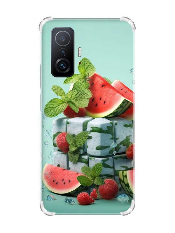 Чохол з потовщеними кутами на Xiaomi 11T :: Кавунова свіжість (принт 338)