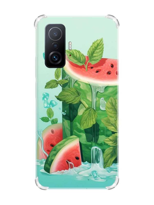 Чохол з потовщеними кутами на Xiaomi 11T :: Кавуновий айсберг (принт 339)