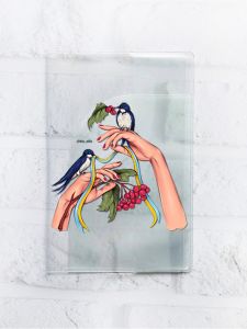 Обкладинка на паспорт книжечку :: Ластівки (патріотичний принт 15)