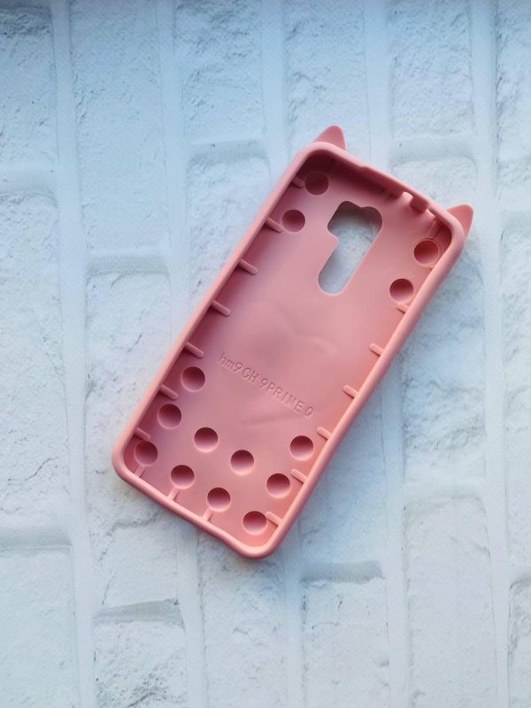 Чохол Попит Антистрес Поп-Іт Pop It для Xiaomi Redmi 9 Поп іт Котик з сердечком рожевий