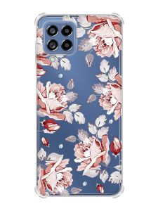 Чохол з потовщеними кутами на Samsung Galaxy M53 (M536) 5G :: Фон Троянди (принт 273)