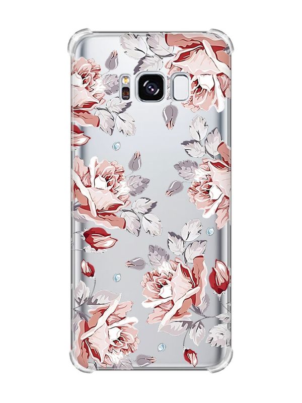 Чохол з потовщеними кутами на Samsung Galaxy S8 :: Фон Троянди (принт 273)