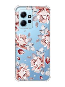 Чохол з потовщеними кутами на Xiaomi Redmi Note 12 4G :: Фон Троянди (принт 273)