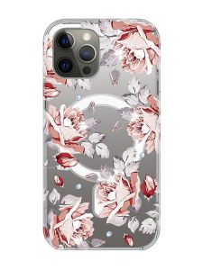 Магнітний чохол на iPhone 12 Pro Max із підтримкою MagSafe :: Фон Троянди (принт 273)
