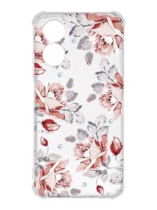 Чохол із потовщеними кутами на Oppo A17 :: Фон Троянди (принт 273)