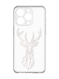 Чохол із захистом камери на  iPhone 15 Pro :: Олень (принт 129)
