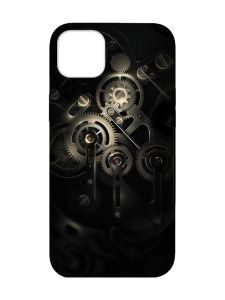 Матовий чохол з рожевими боками на Apple iPhone 14 Plus :: Механізм (принт 238)