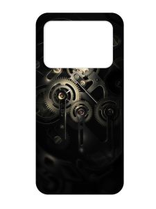 Матовий чохол з рожевими боками на Xiaomi Poco X4 Pro 5G :: Механізм (принт 238)