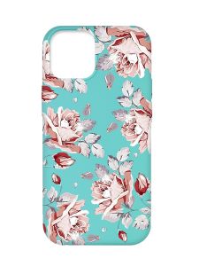 Матовий бірюзовий чохол на Apple iPhone 12 Pro Max :: Фон Троянди (принт 273)