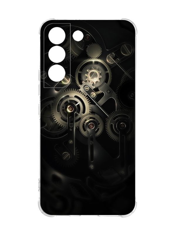 Чохол із потовщеними кутами на Samsung Galaxy S22 :: Механізм (принт 238)