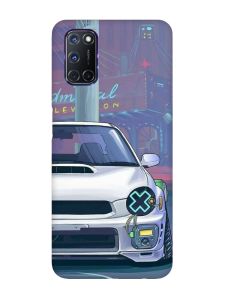 Матовий чохол з рожевими боками на Oppo A52/A72/A92 :: Авто аніме (принт 239)