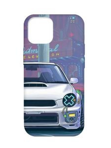 Матовий чохол з бірюзовими боками на Apple iPhone 12 Pro Max :: Авто аніме (принт 239)