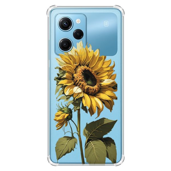 Чохол з потовщеними кутами на Xiaomi Redmi Note 12 Pro Speed 5G :: Соняшник (принт 274)