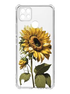 Чохол з потовщеними кутами на Realme C21 :: Соняшник (принт 274)