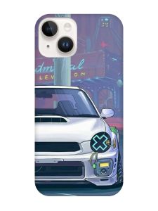 Матовий чохол з чорними боками на Apple iPhone 14 :: Авто аніме (принт 239)