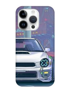 Матовий чохол з чорними боками на Apple iPhone 14 Pro :: Авто аніме (принт 239)